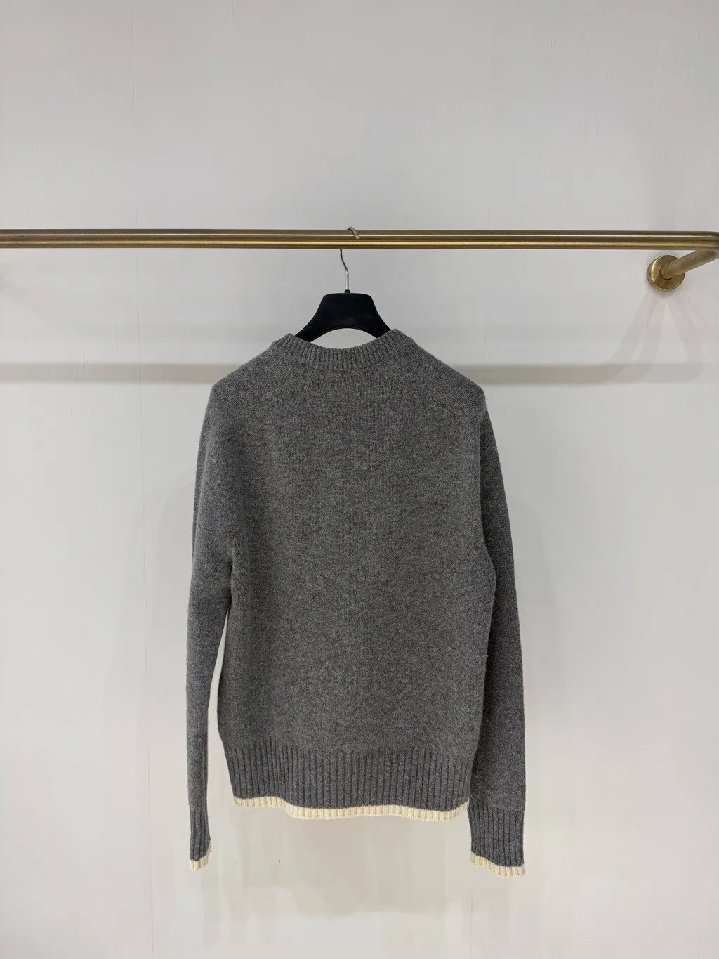 Dior Grey Wool Knitwear Grey Wool Very good - Back View