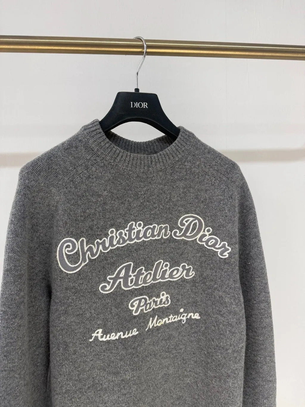 Dior Grey Wool Knitwear Grey Wool Very good - Inside View