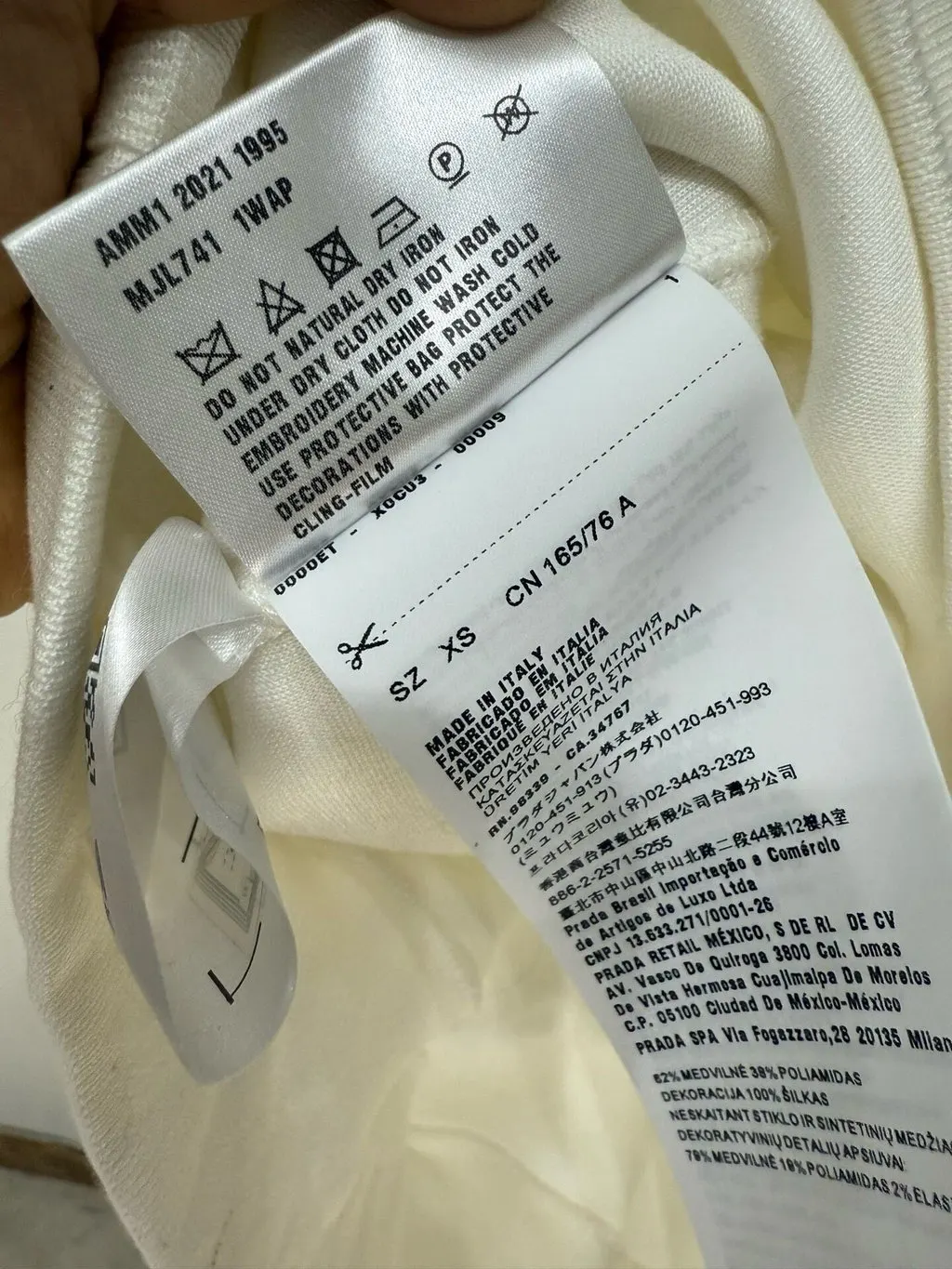 Miu Miu White Cotton Knitwear White Cotton Very good - Box View