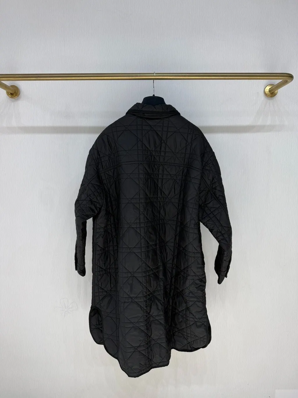 Dior Black Polyester Coat Black Polyester Very good - Back View