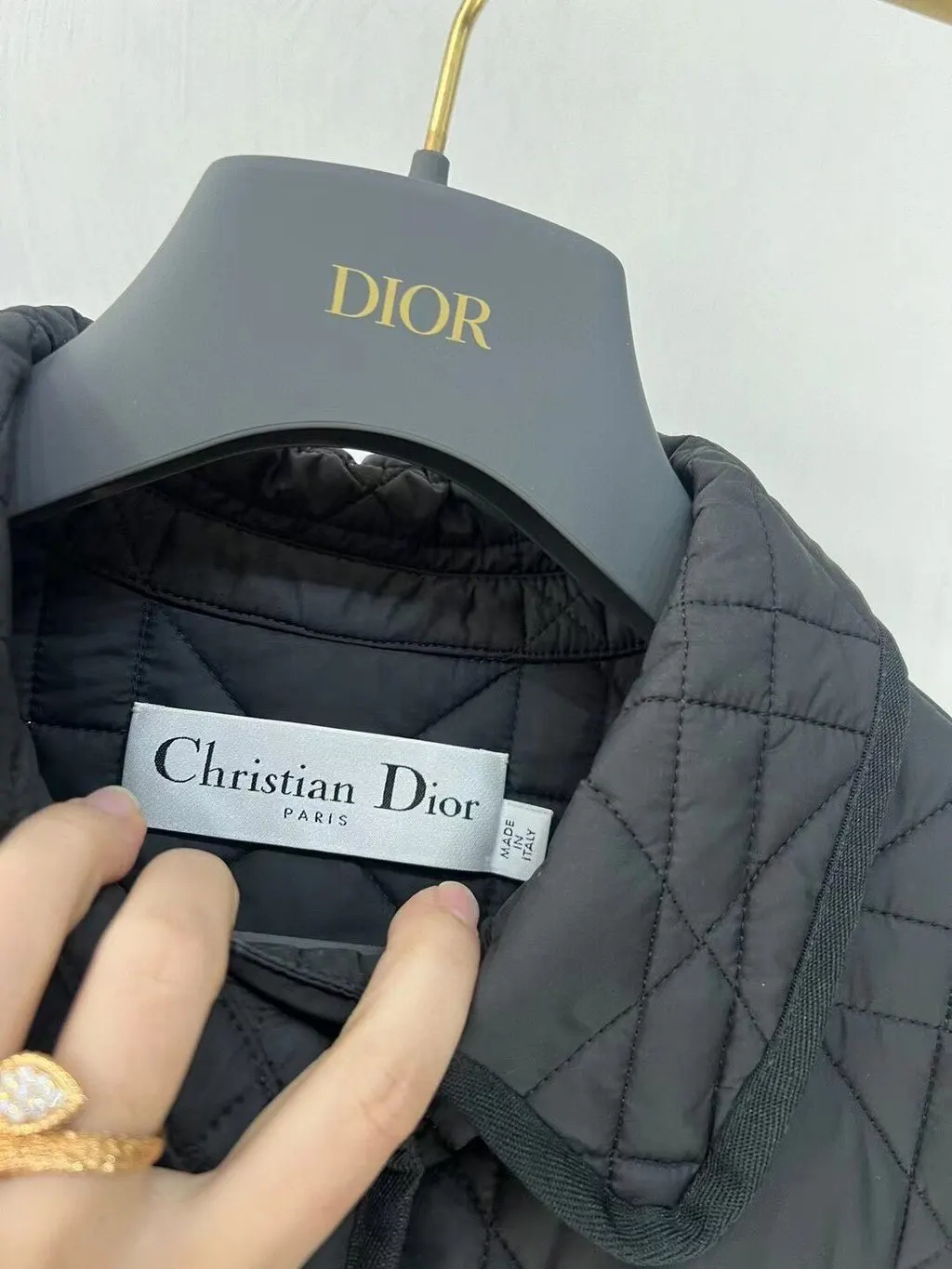Dior Black Polyester Coat Black Polyester Very good - Box View