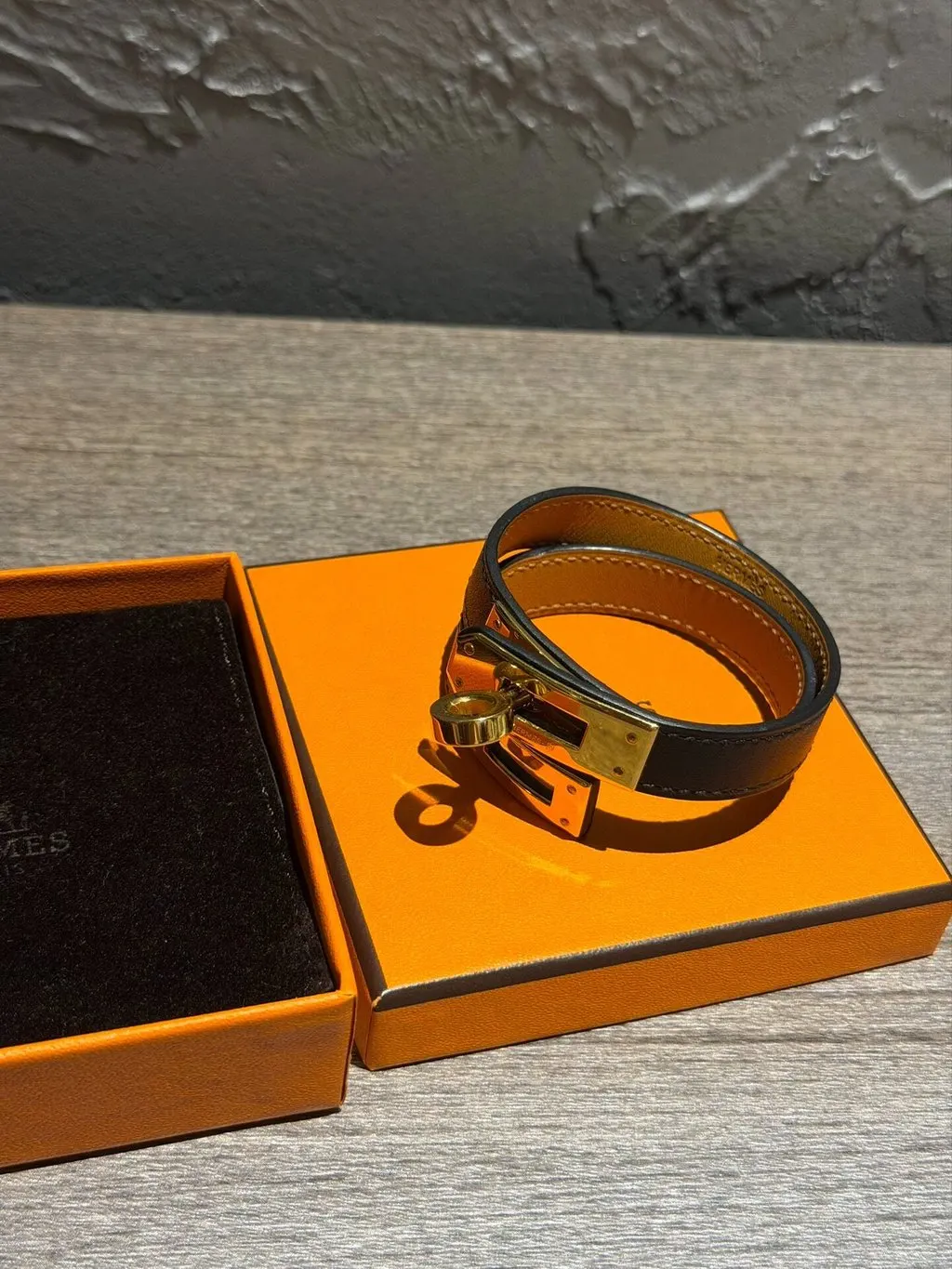 Hermès Kelly Brown Leather Bracelet Brown Leather Very good - Inside View
