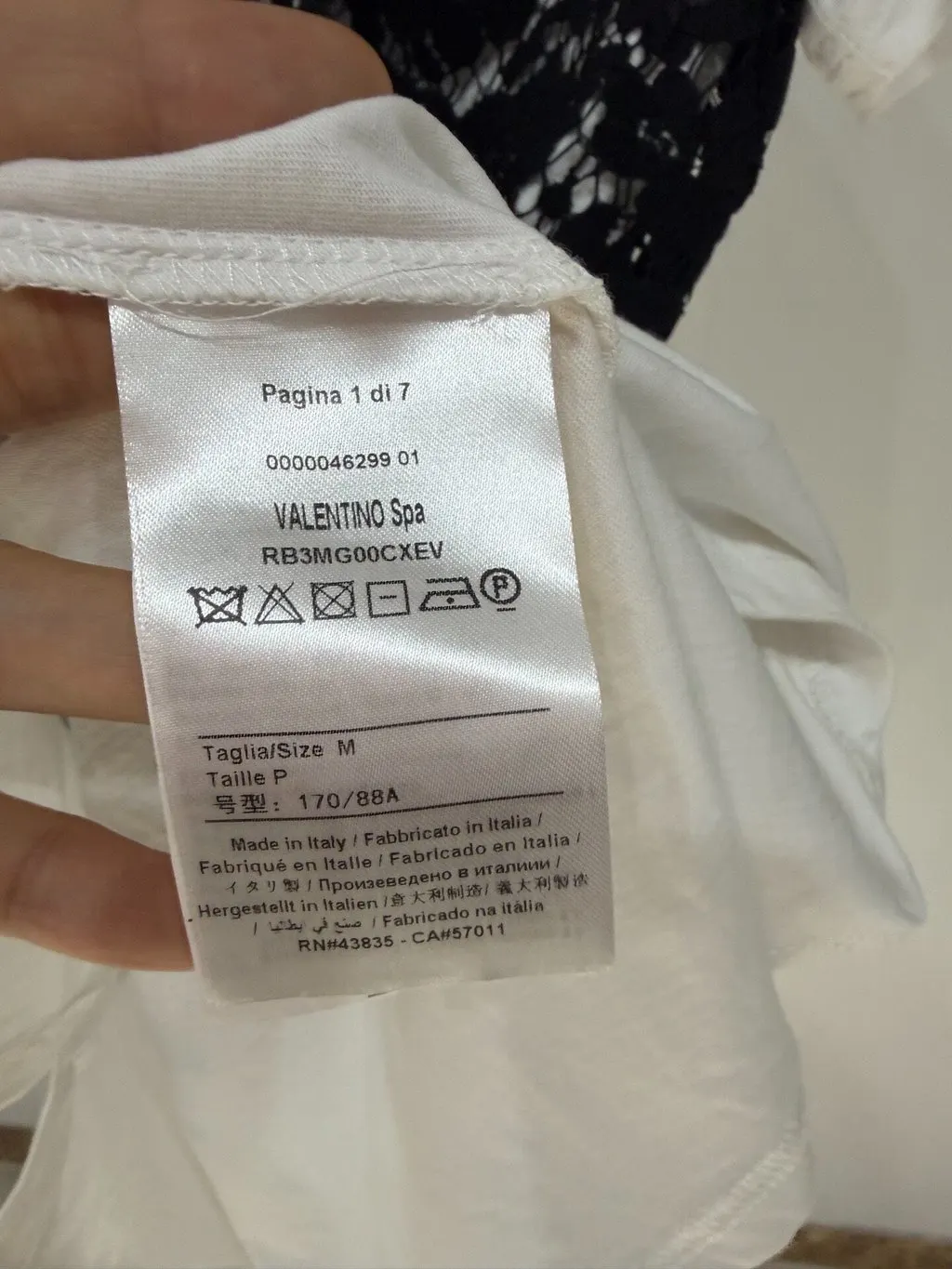 Valentino Lace Top MultiColor Lace Very good - Box View