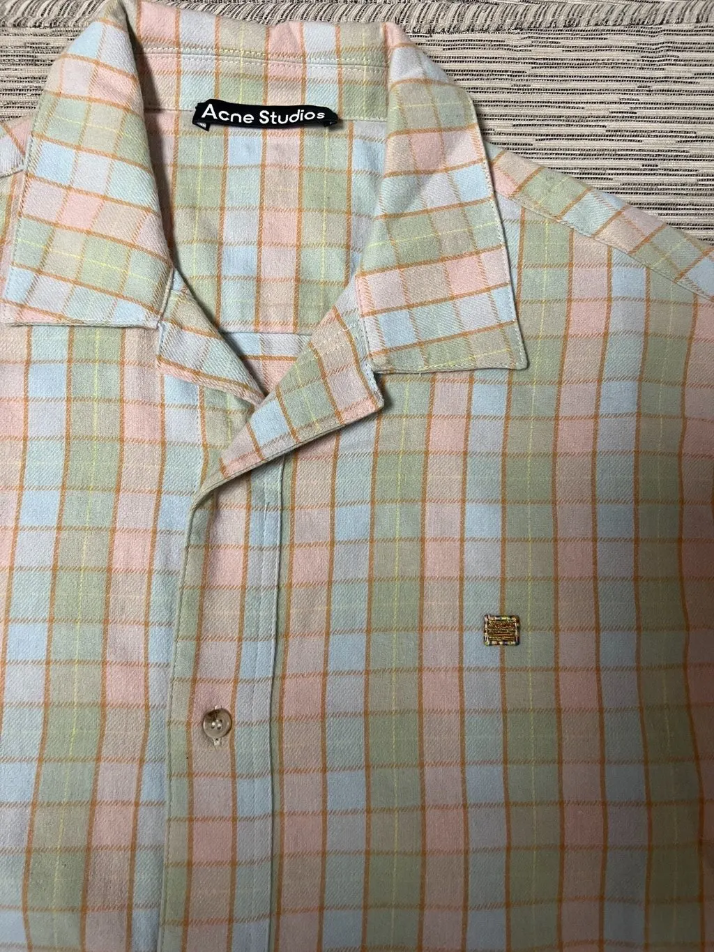 Acne Studios Cotton T-Shirt MultiColor Cotton Never worn - Model View