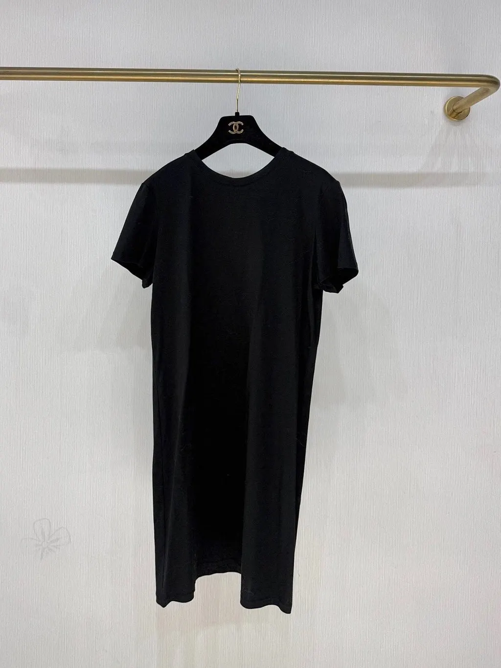 Chanel Black Cotton Dress Black Cotton Very good - Back View