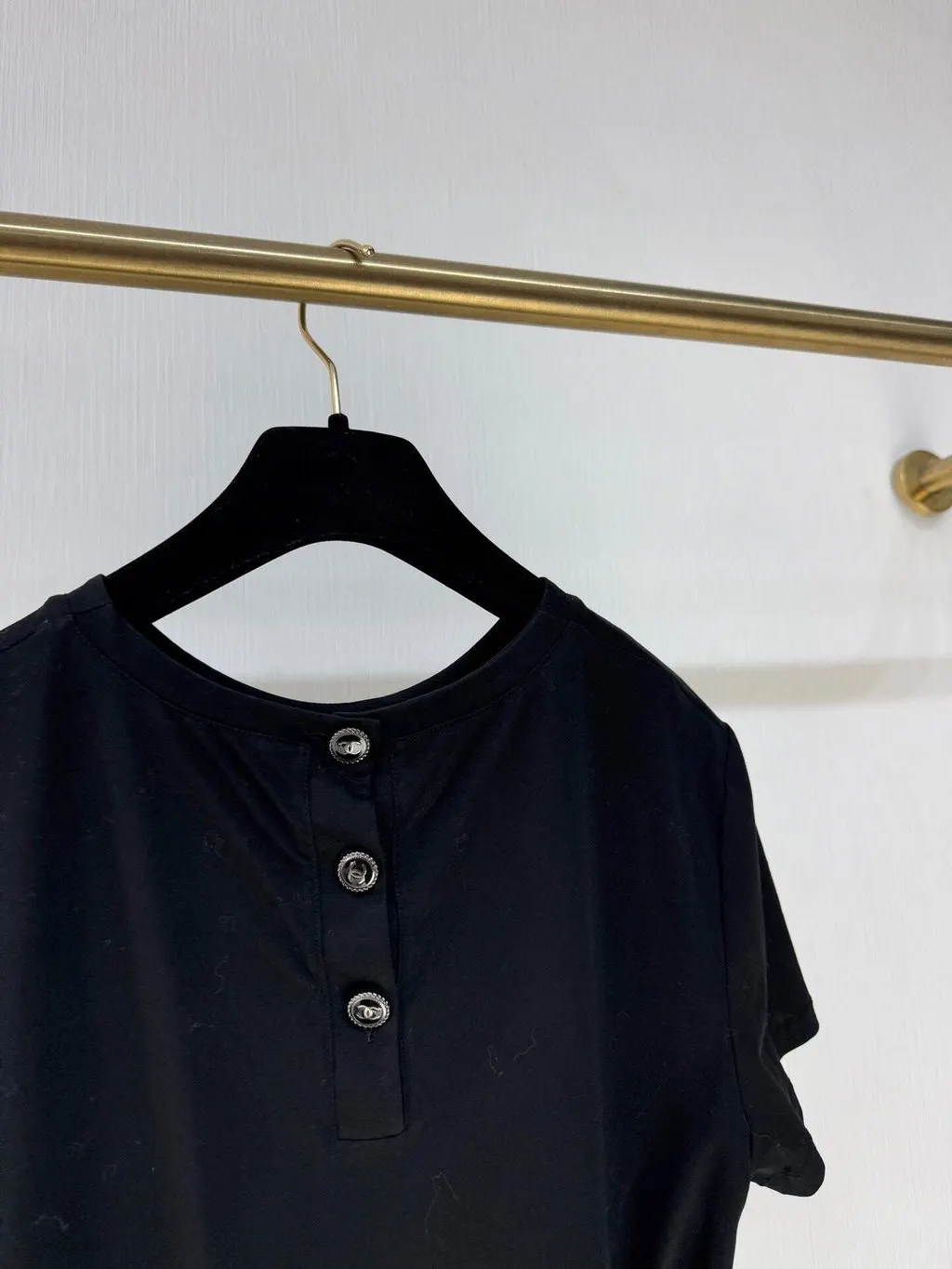 Chanel Black Cotton Dress Black Cotton Very good - Inside View