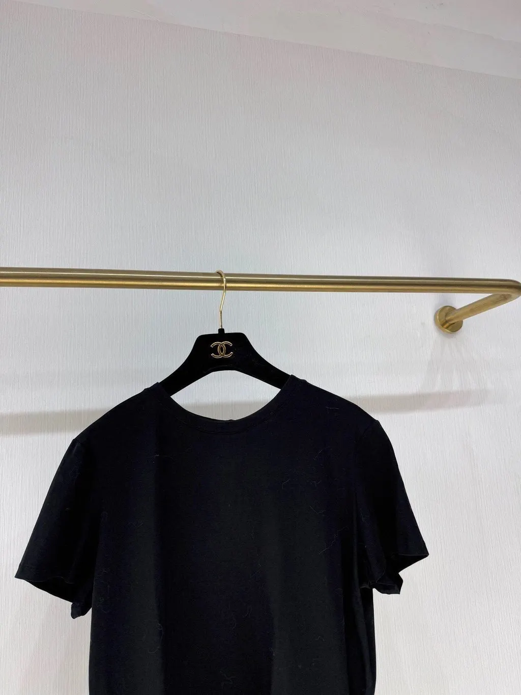 Chanel Black Cotton Dress Black Cotton Very good - Model View