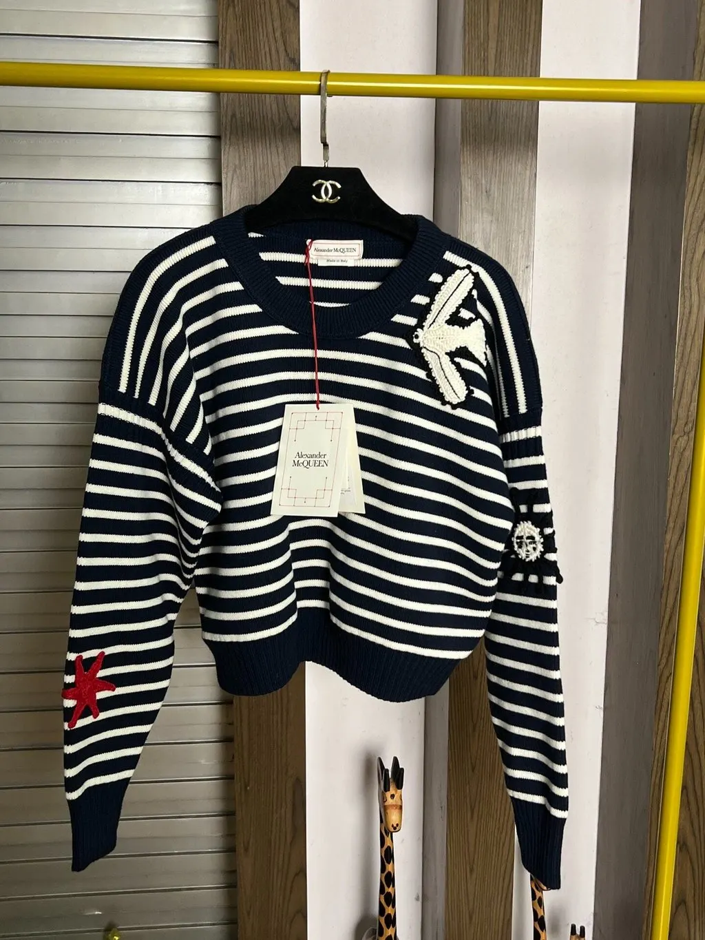 Alexander McQueen Wool Knitwear MultiColor Wool Never worn, with tag - Inside View