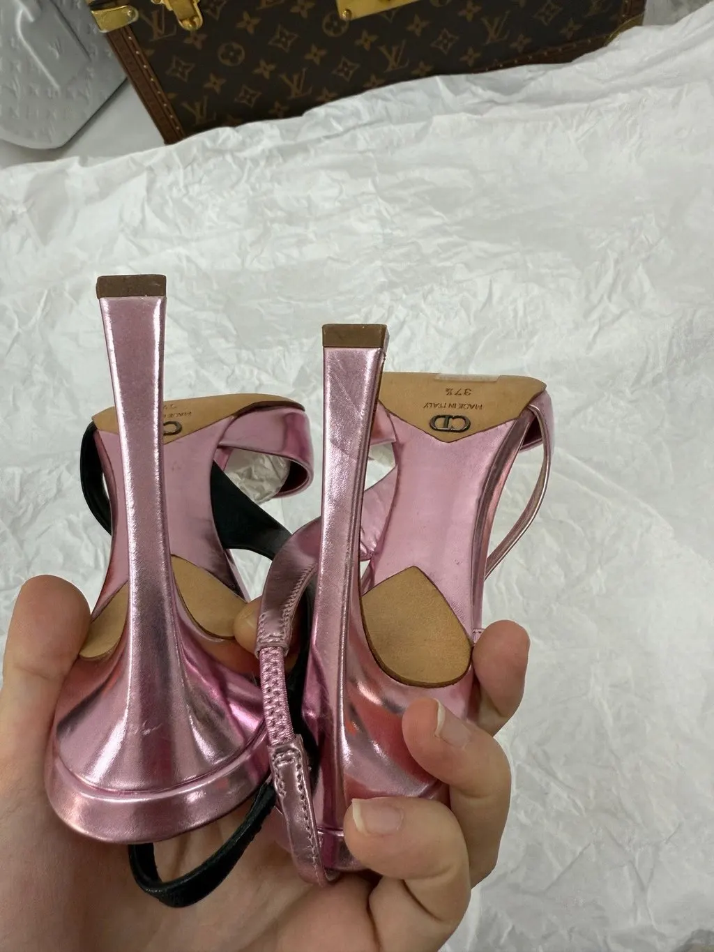 Dior Leather Heels MultiColor Leather Very good - Box View