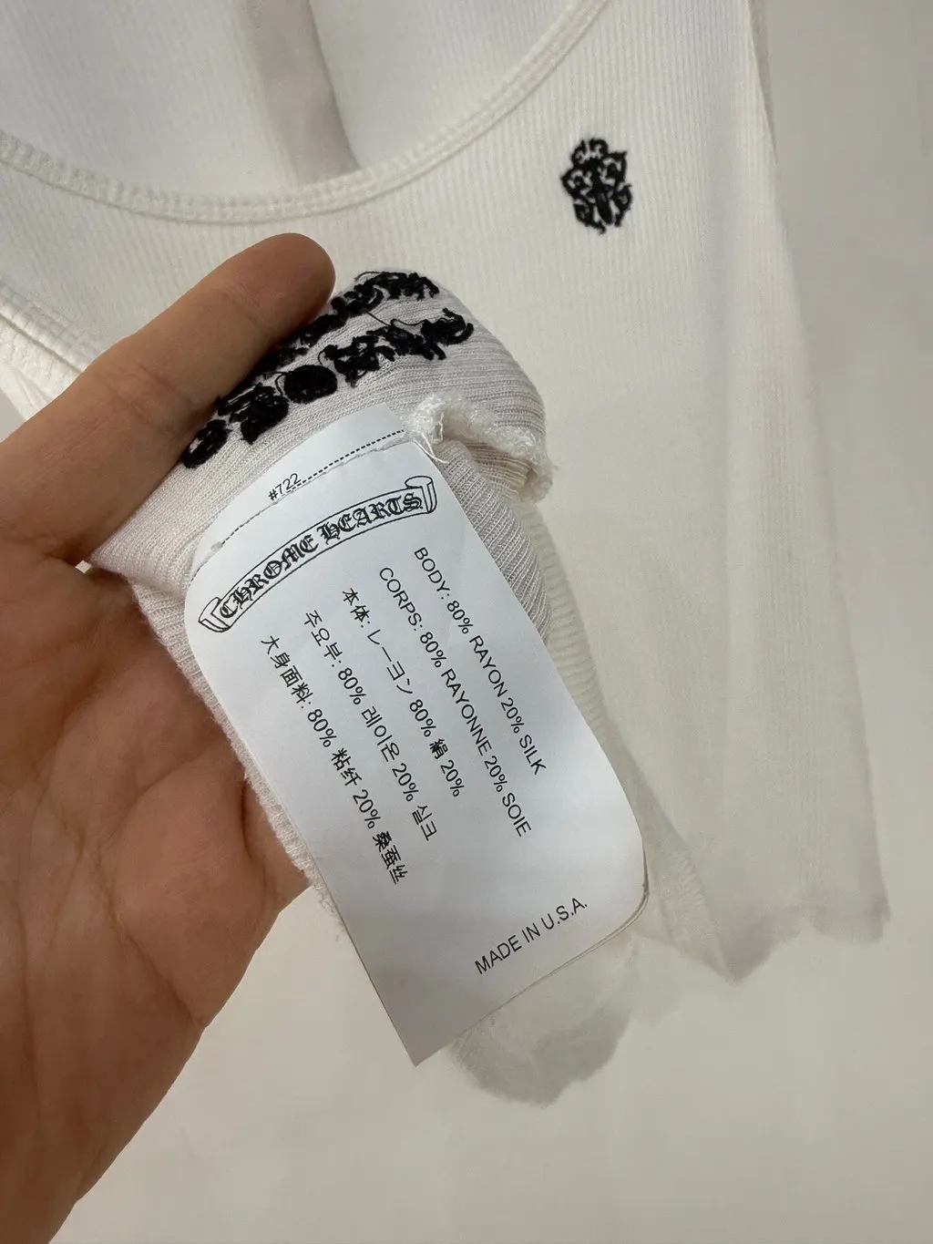 Chrome Hearts White Cotton Knitwear White Cotton Very good - Box View