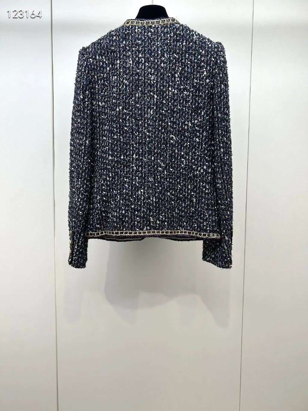 Chanel Tweed Jacket MultiColor Tweed Very good - Back View