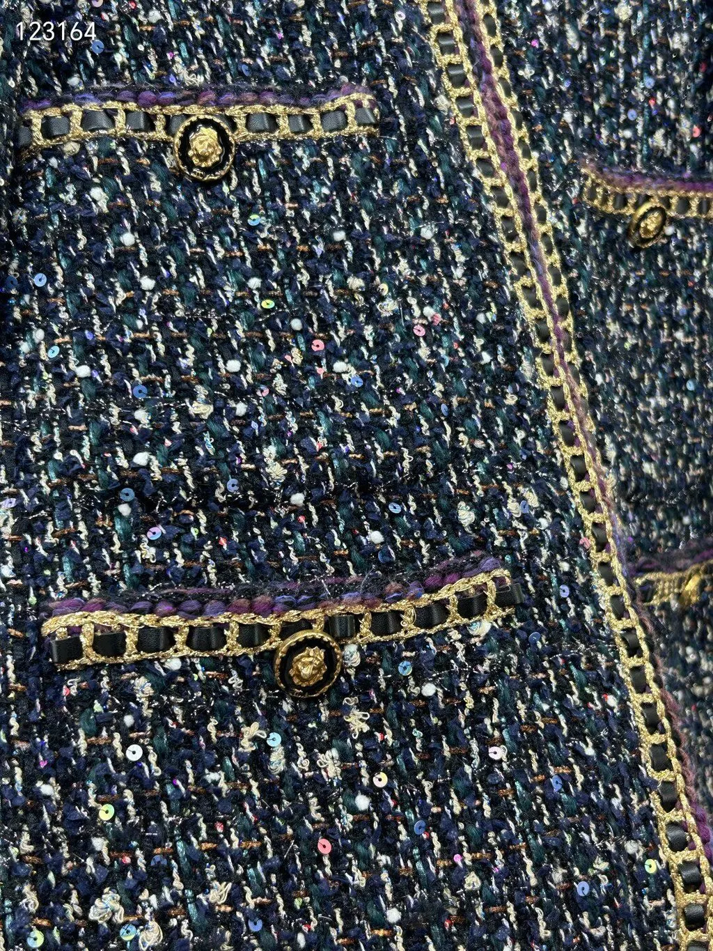 Chanel Tweed Jacket MultiColor Tweed Very good - Inside View