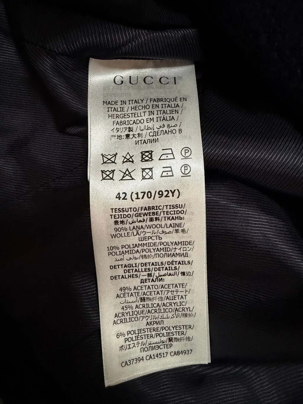 Gucci Tweed Jacket MultiColor Tweed Very good - Model View