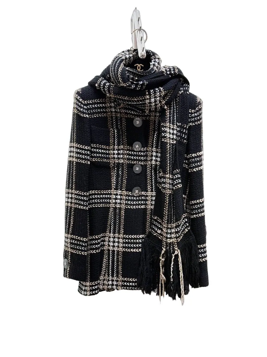 Chanel 17 Métropole Tweed Jacket MultiColor Tweed Very good - Front View
