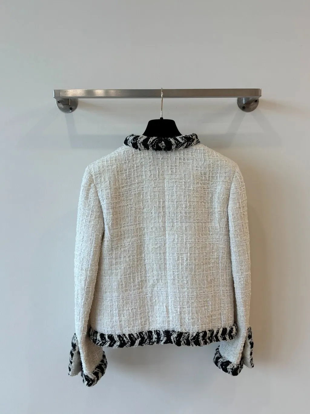 Chanel Tweed Jacket MultiColor Tweed Very good - Back View