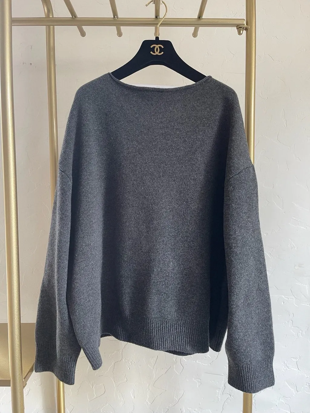 Celine Grey Wool Knitwear Grey Wool Very good - Back View