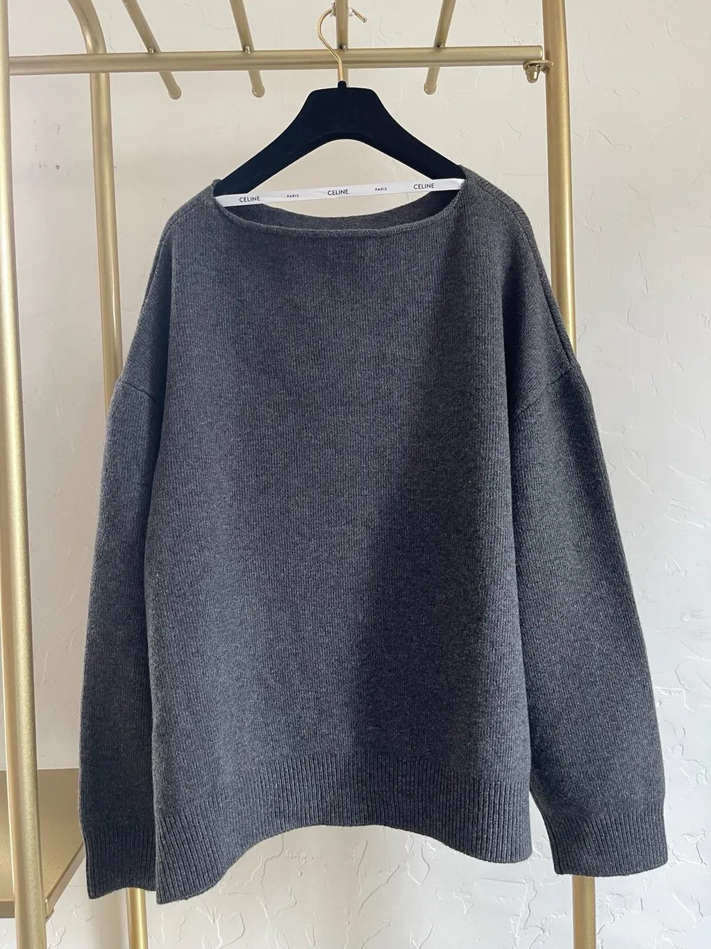 Celine Grey Wool Knitwear Grey Wool Very good - Inside View