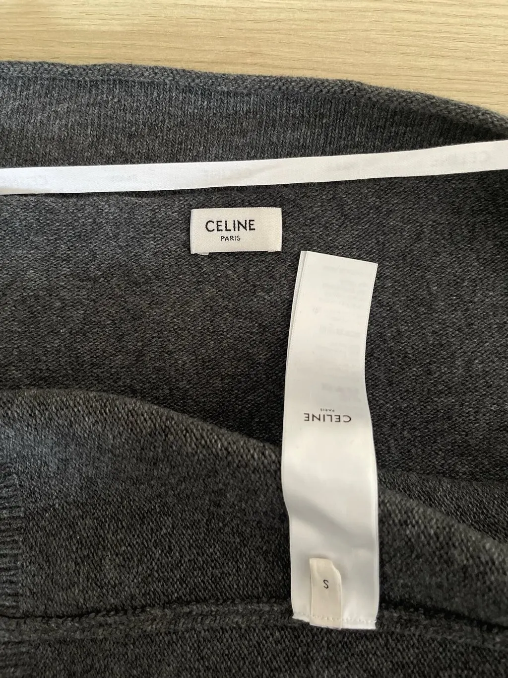 Celine Grey Wool Knitwear Grey Wool Very good - Model View