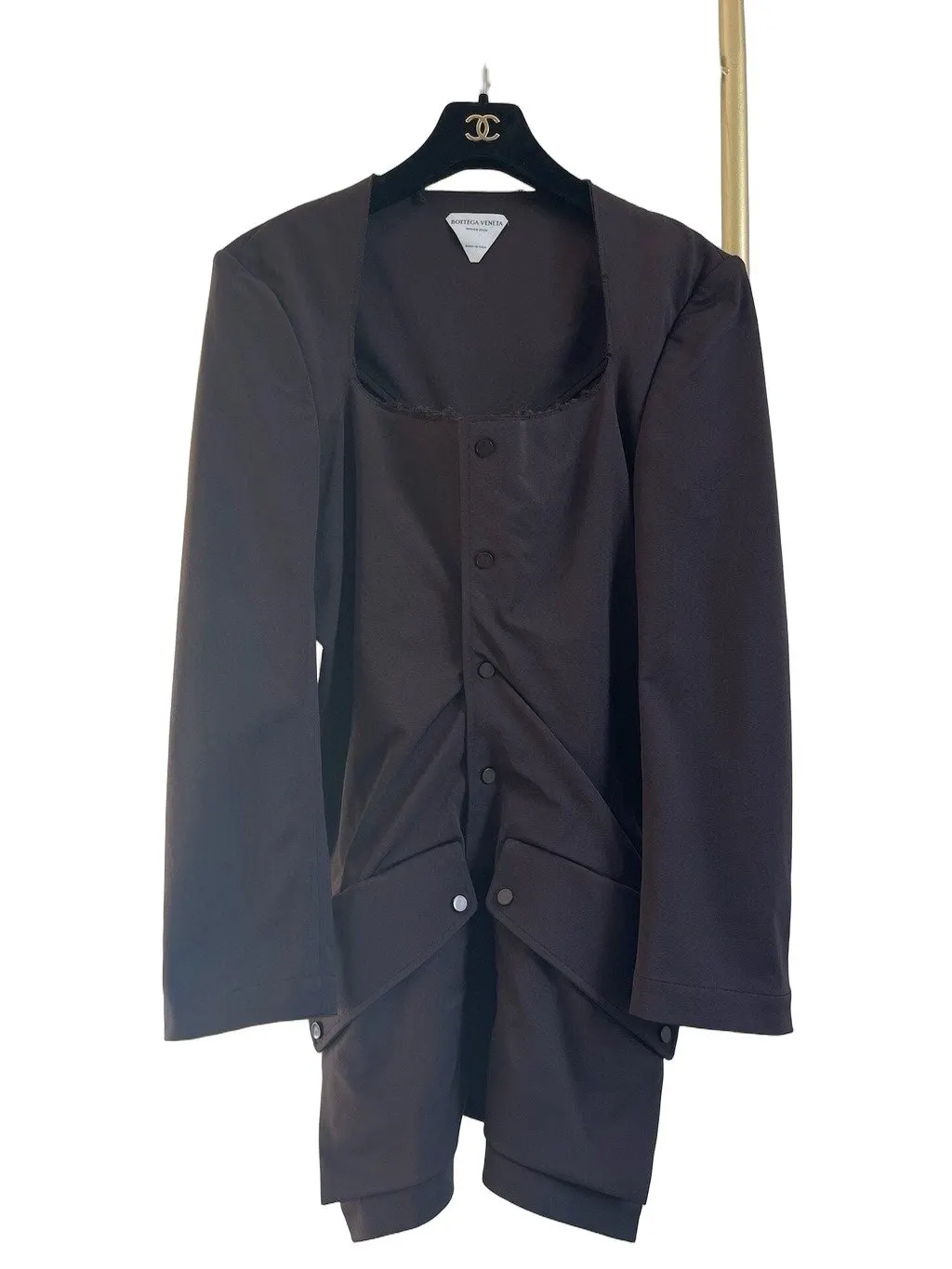 Bottega Veneta Brown Silk Top