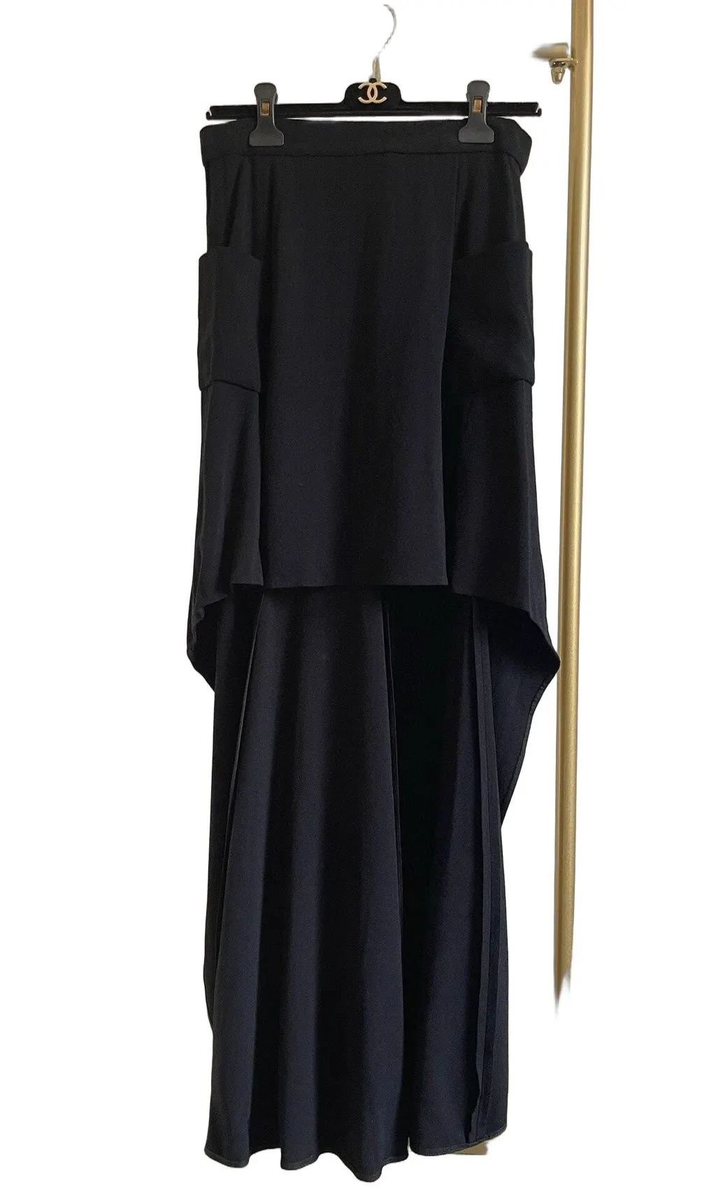 Chanel 23A Métiers D'art Black Silk Dress Black Silk Very good - Front View