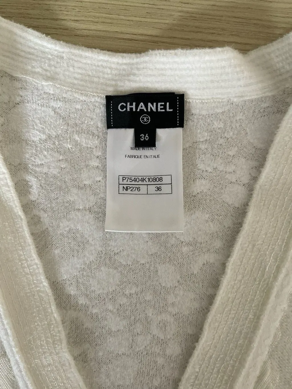 Chanel 23A Métiers D'art Cotton Scarf MultiColor Cotton Very good - Inside View