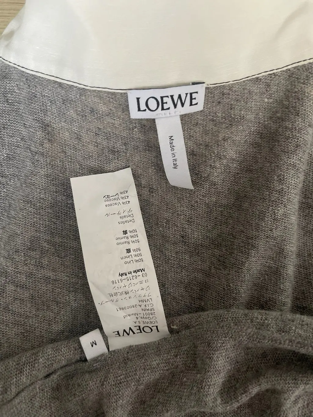 Loewe Grey Linen Dress Grey Linen Very good - Inside View