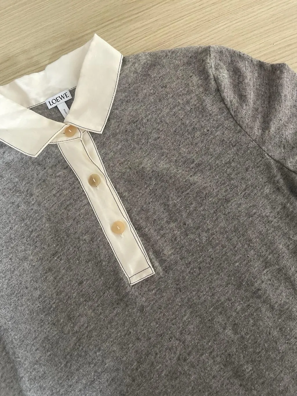 Loewe Grey Linen Dress Grey Linen Very good - Model View