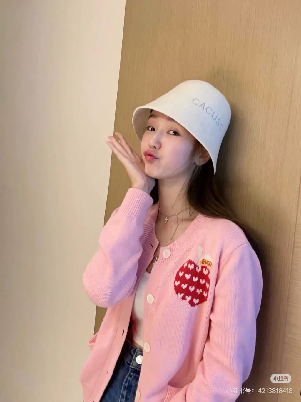 Gucci Pink Wool Knitwear Pink Wool Very good - Box View