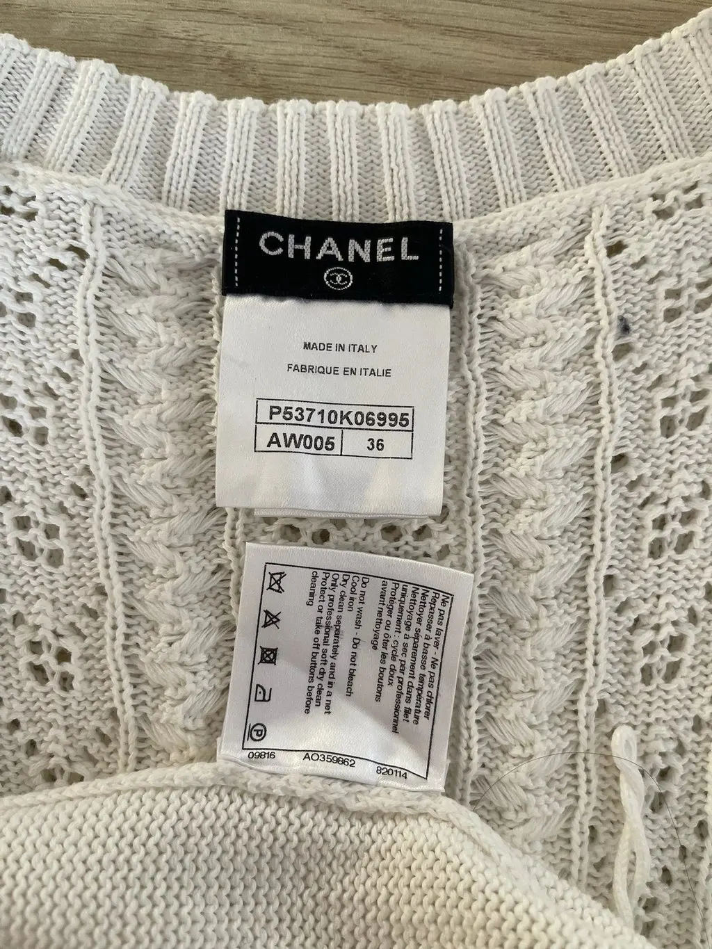 Chanel Viscose Dress MultiColor Viscose Very good - Inside View