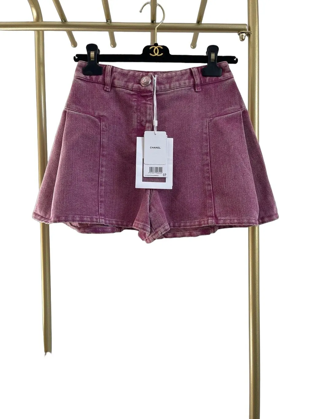 Chanel 23C Denim Skirt MultiColor Denim Never worn, with tag - Front View
