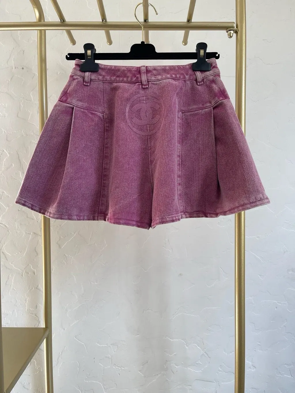 Chanel 23C Denim Skirt MultiColor Denim Never worn, with tag - Back View