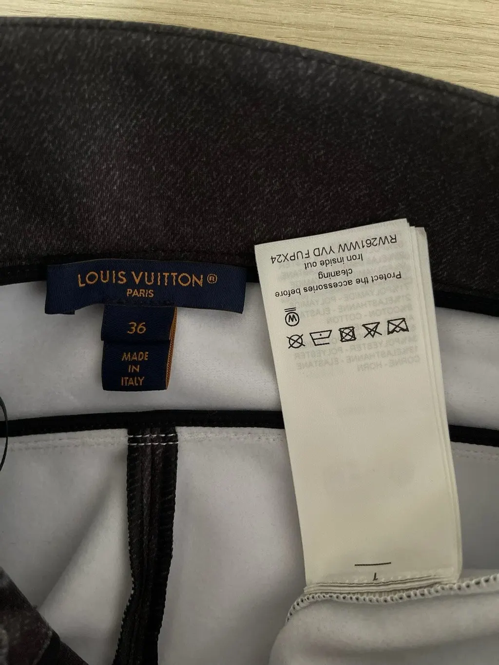 Louis Vuitton SKI Denim Jeans MultiColor Denim Very good - Inside View