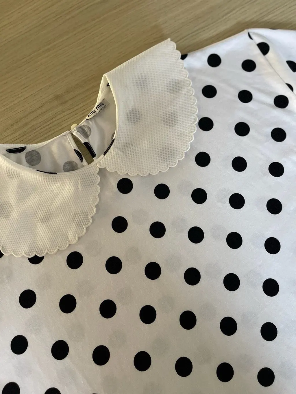 Miu Miu Silk Top MultiColor Silk Never worn, with tag - Model View