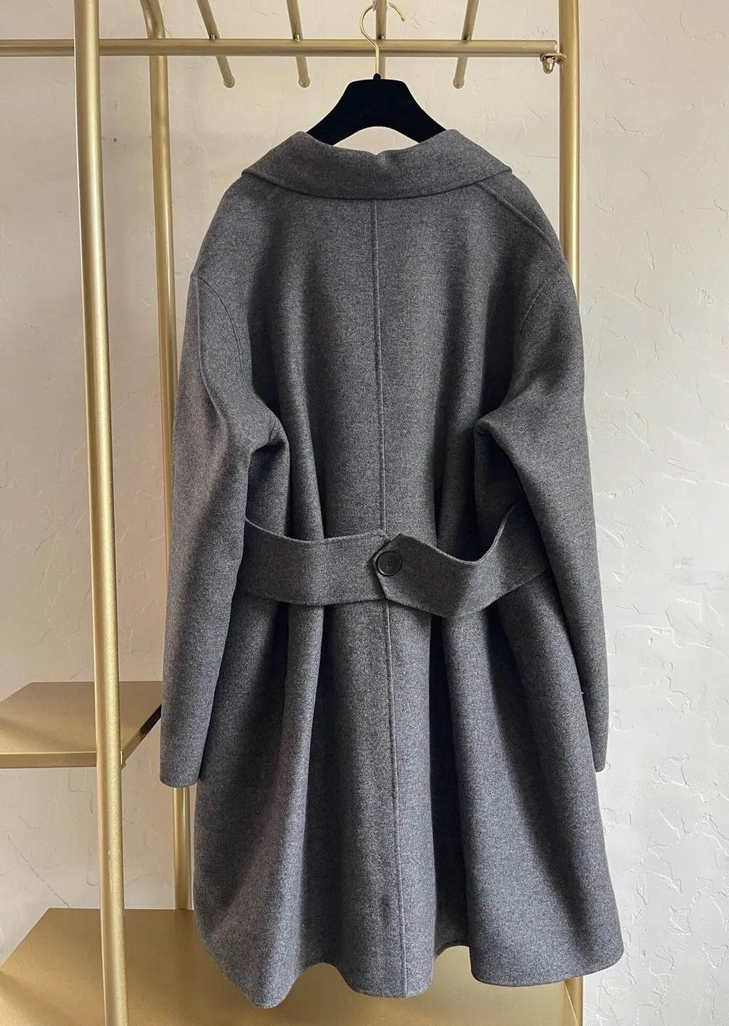 Dior Grey Cashmere Coat Grey Cashmere Very good - Back View