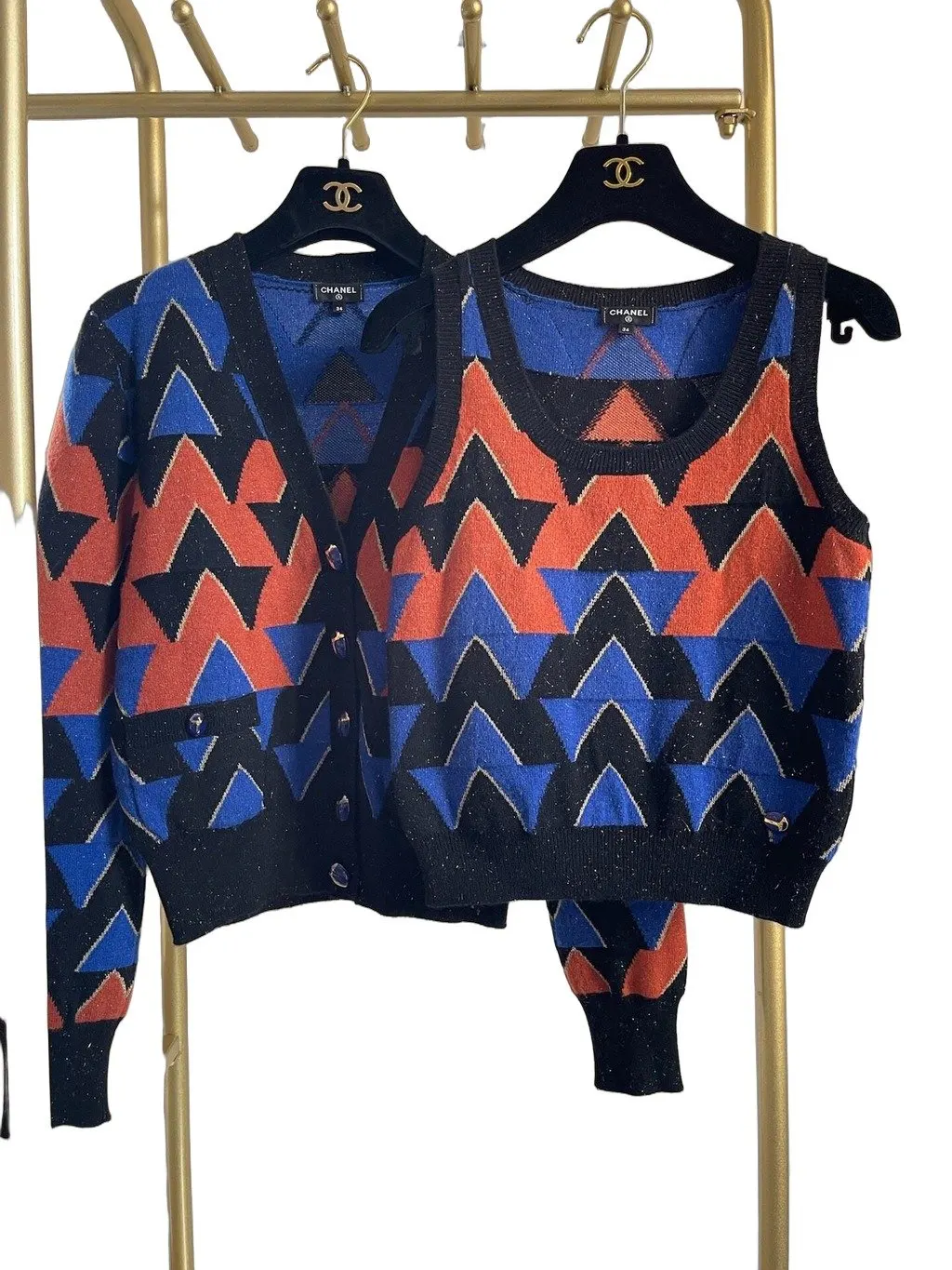 Chanel Egypt Wool Top MultiColor Wool Very good - Front View
