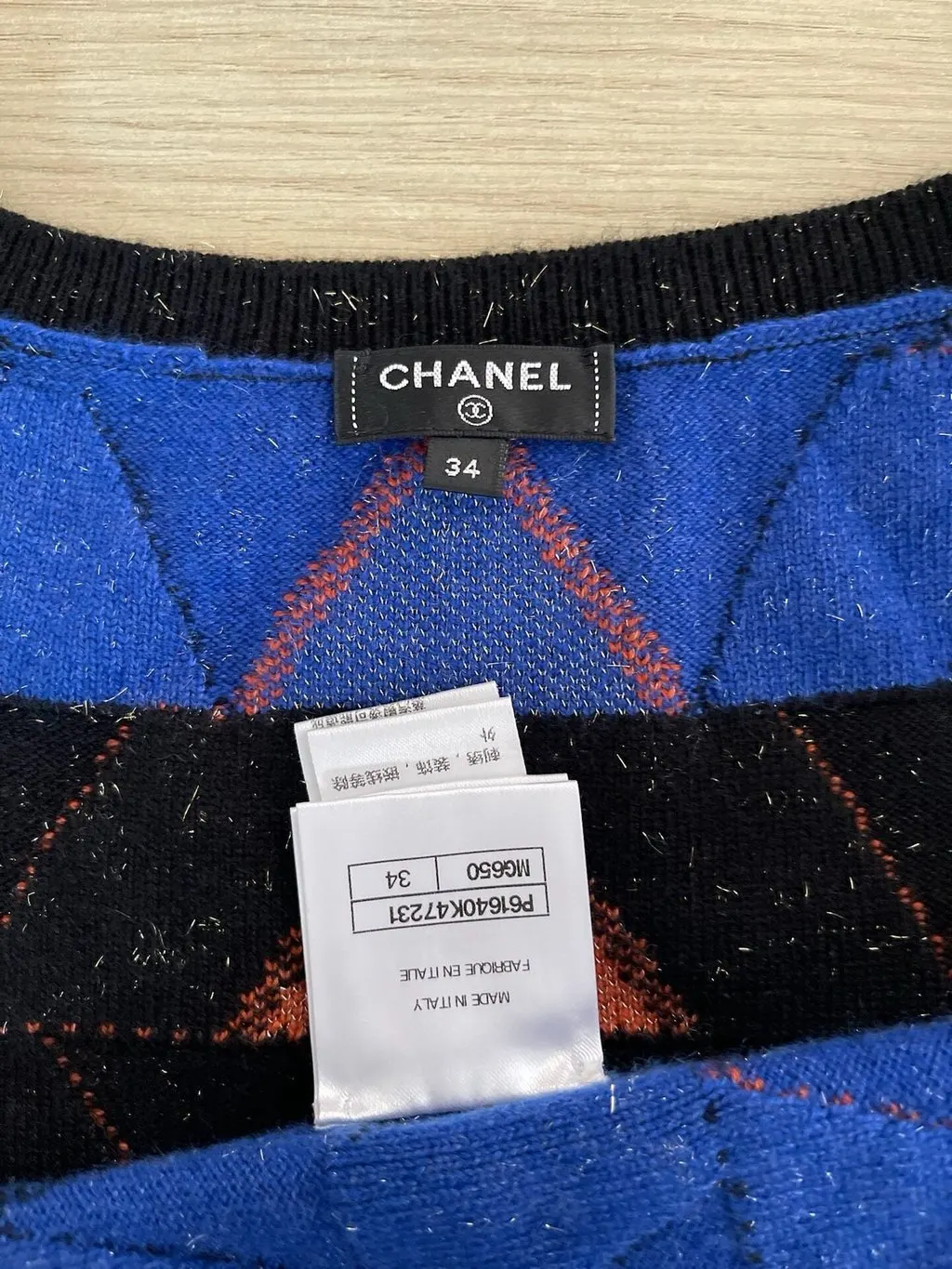 Chanel Egypt Wool Top MultiColor Wool Very good - Model View