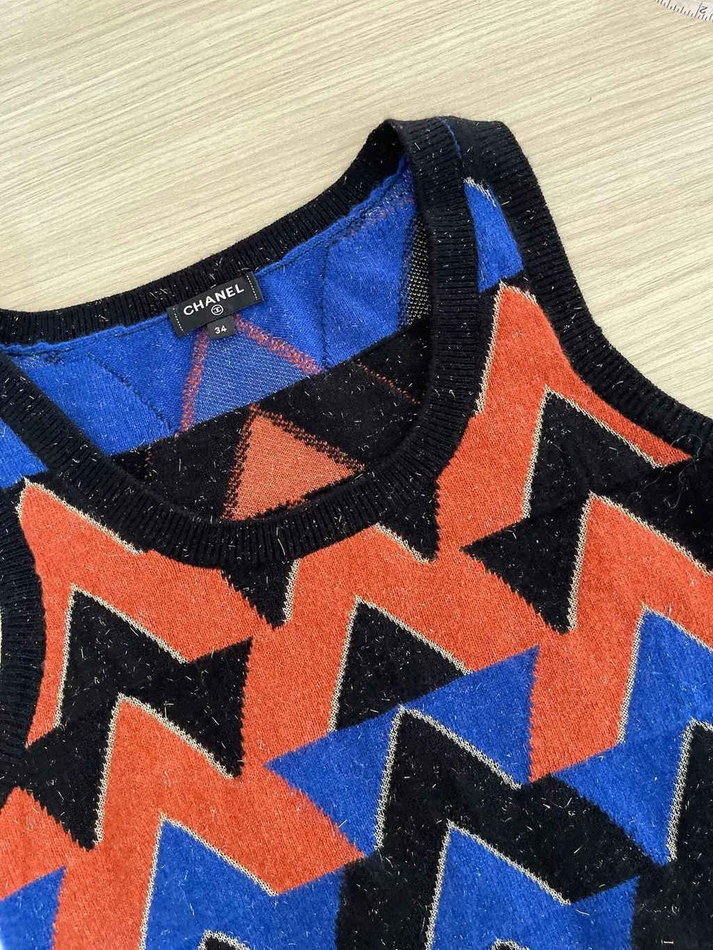 Chanel Egypt Wool Top MultiColor Wool Very good - Box View