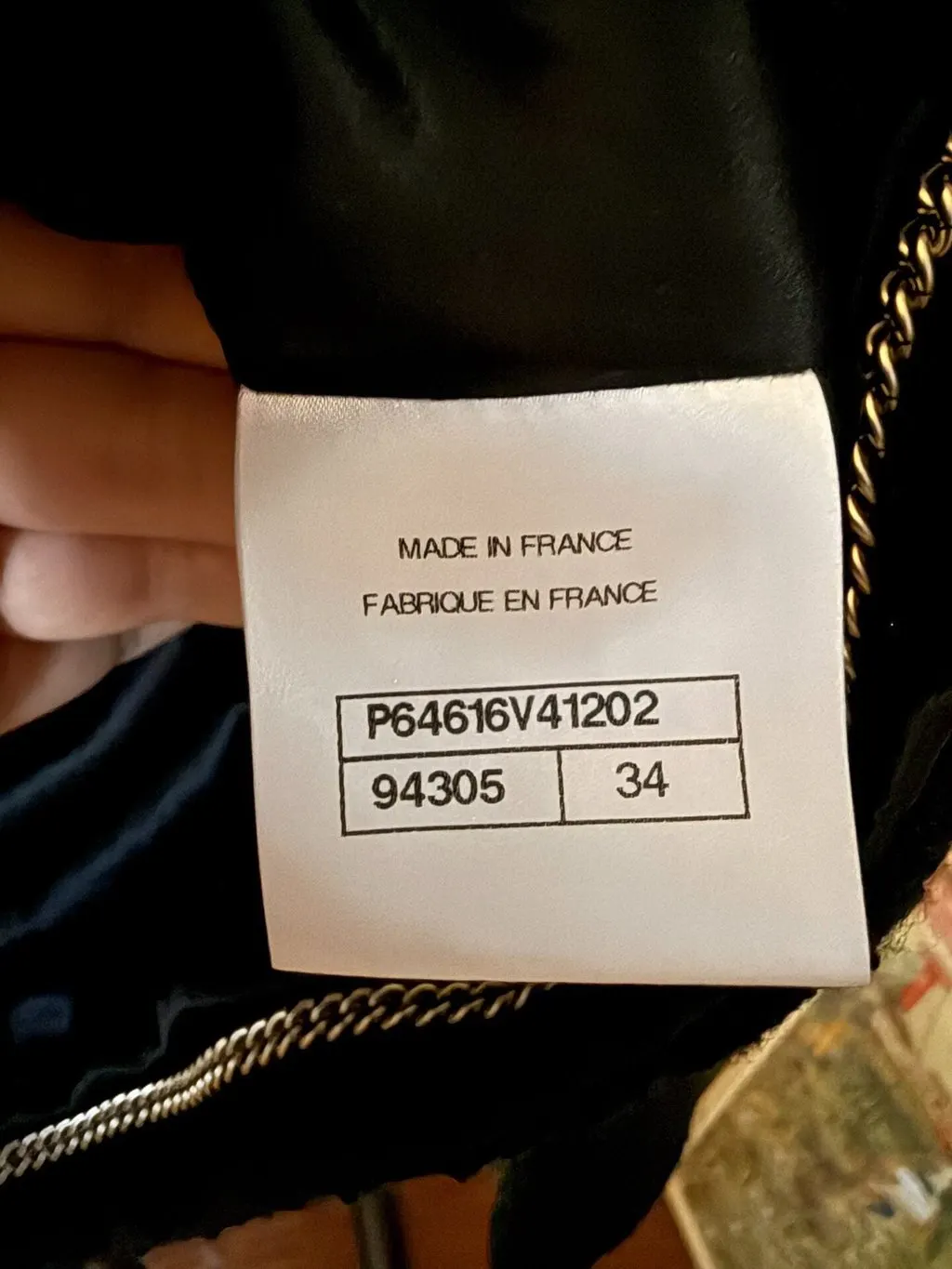 Chanel Black Tweed Jacket Black Tweed Very good - Inside View