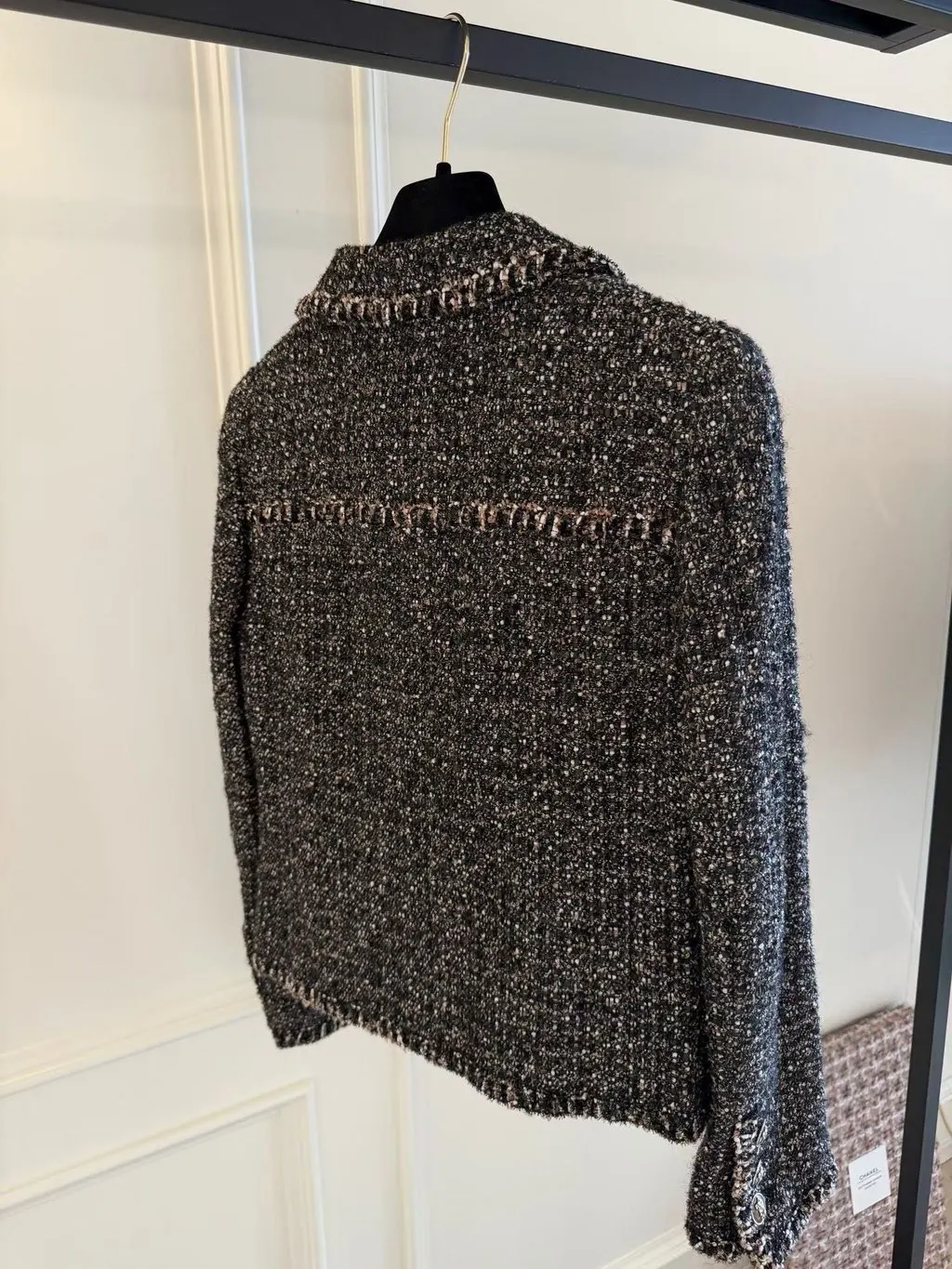 Chanel Brown Tweed Jacket Brown Tweed Very good - Box View