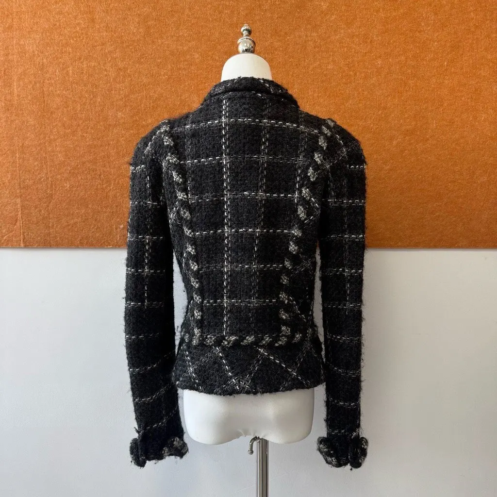 Chanel Tweed Jacket MultiColor Tweed Very good - Back View
