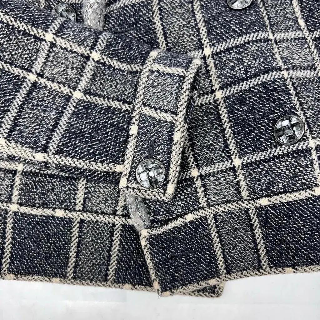 Chanel Grey Tweed Jacket Grey Tweed Very good - Back View