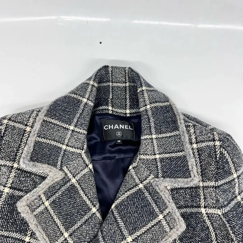 Chanel Grey Tweed Jacket Grey Tweed Very good - Inside View