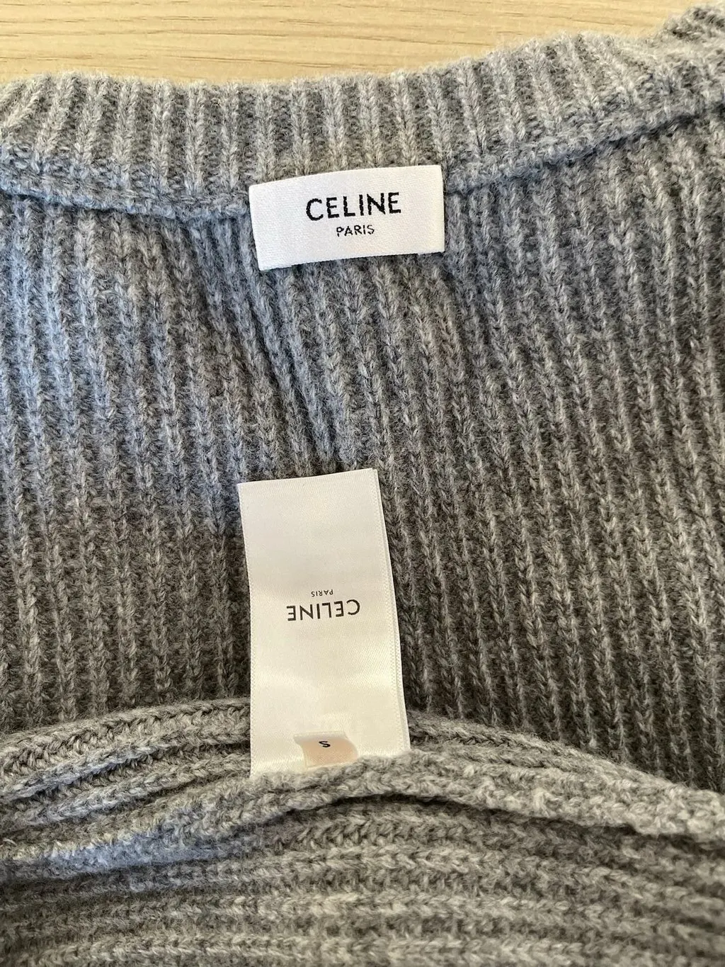 Celine Grey Wool Knitwear Grey Wool Very good - Inside View