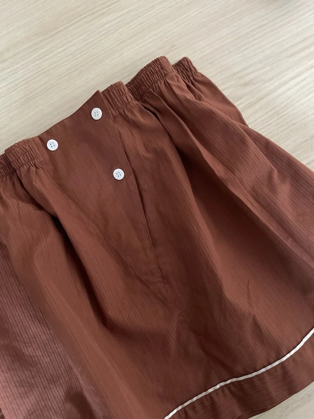 Prada Khaki Cotton Shorts Khaki Cotton Very good - Model View