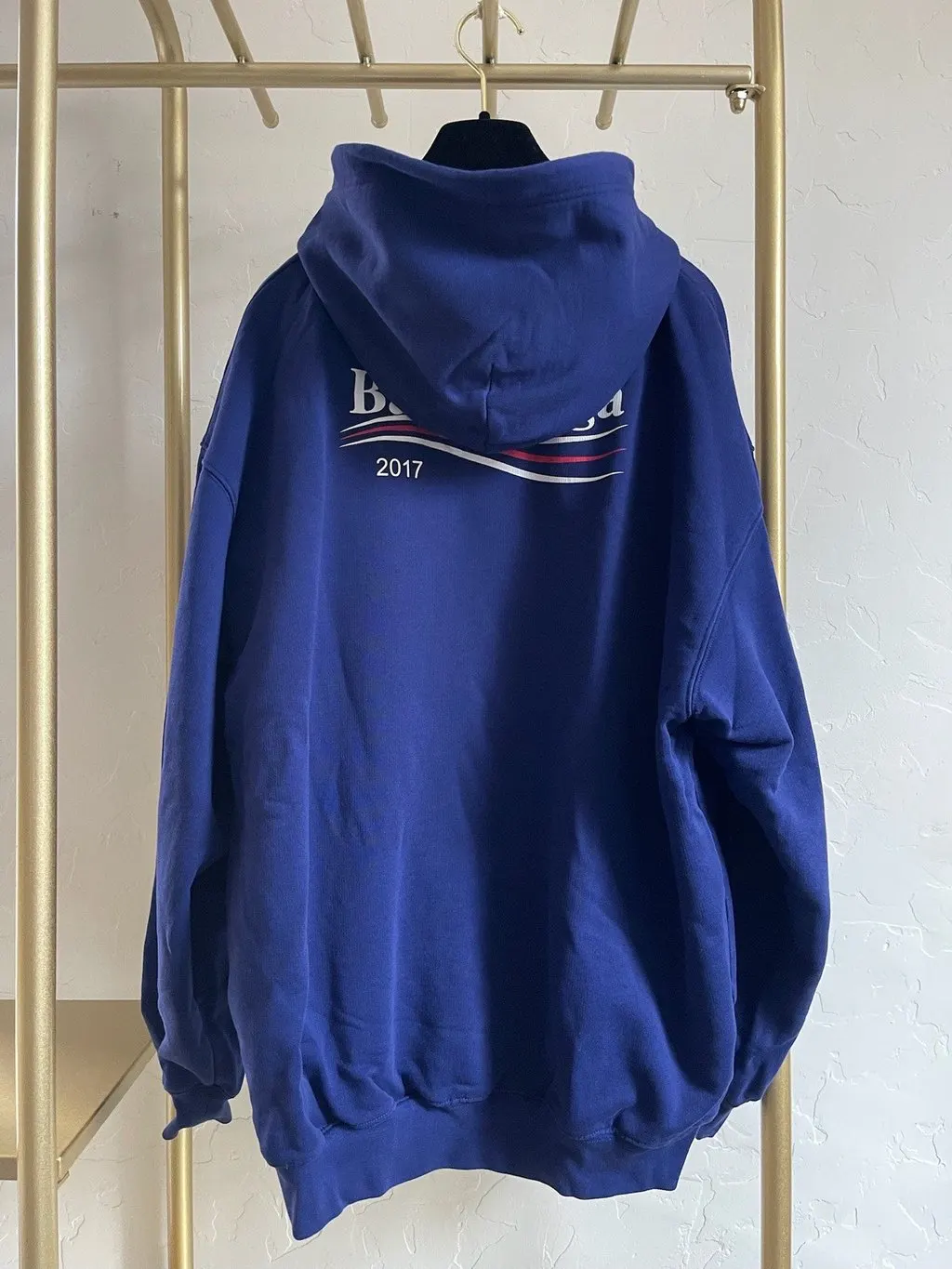 Balenciaga Blue Cotton Knitwear Blue Cotton Very good - Back View