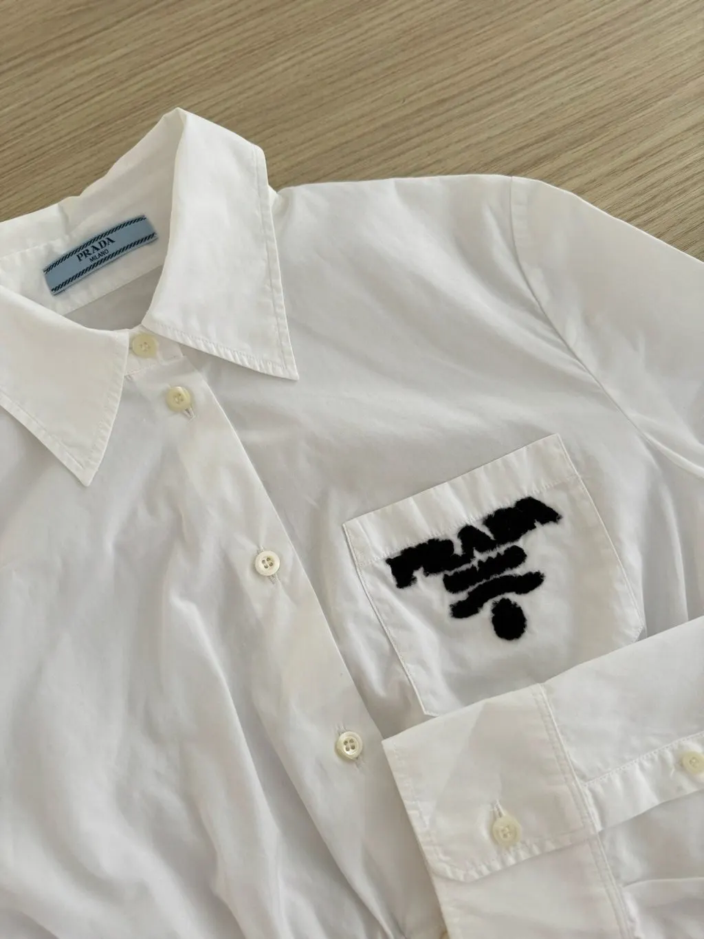 Prada Cotton Top MultiColor Cotton Very good - Model View