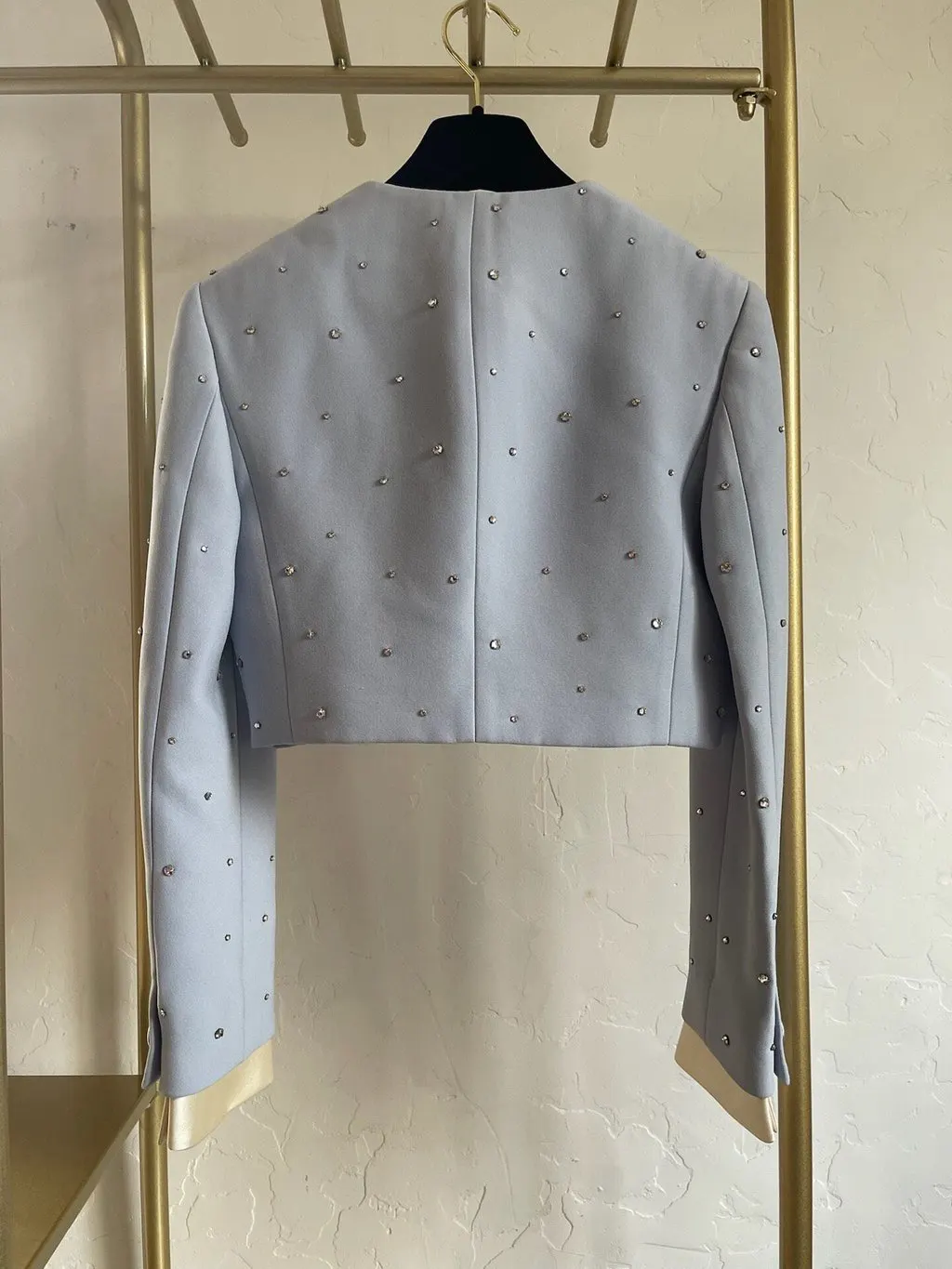 Miu Miu Blue Polyester Jacket Blue Polyester Very good - Back View
