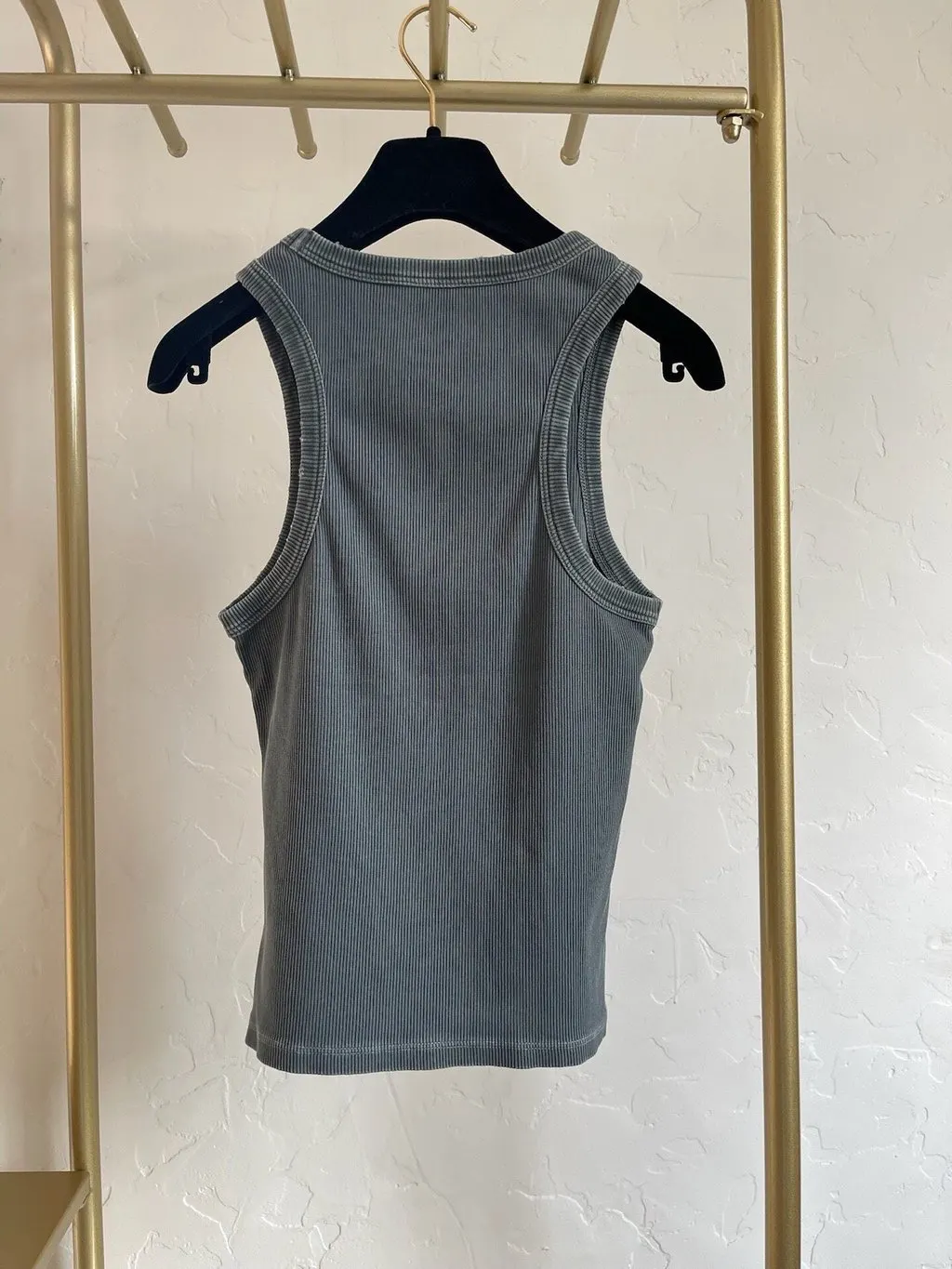 Miu Miu Grey Cotton Top Grey Cotton Very good - Back View