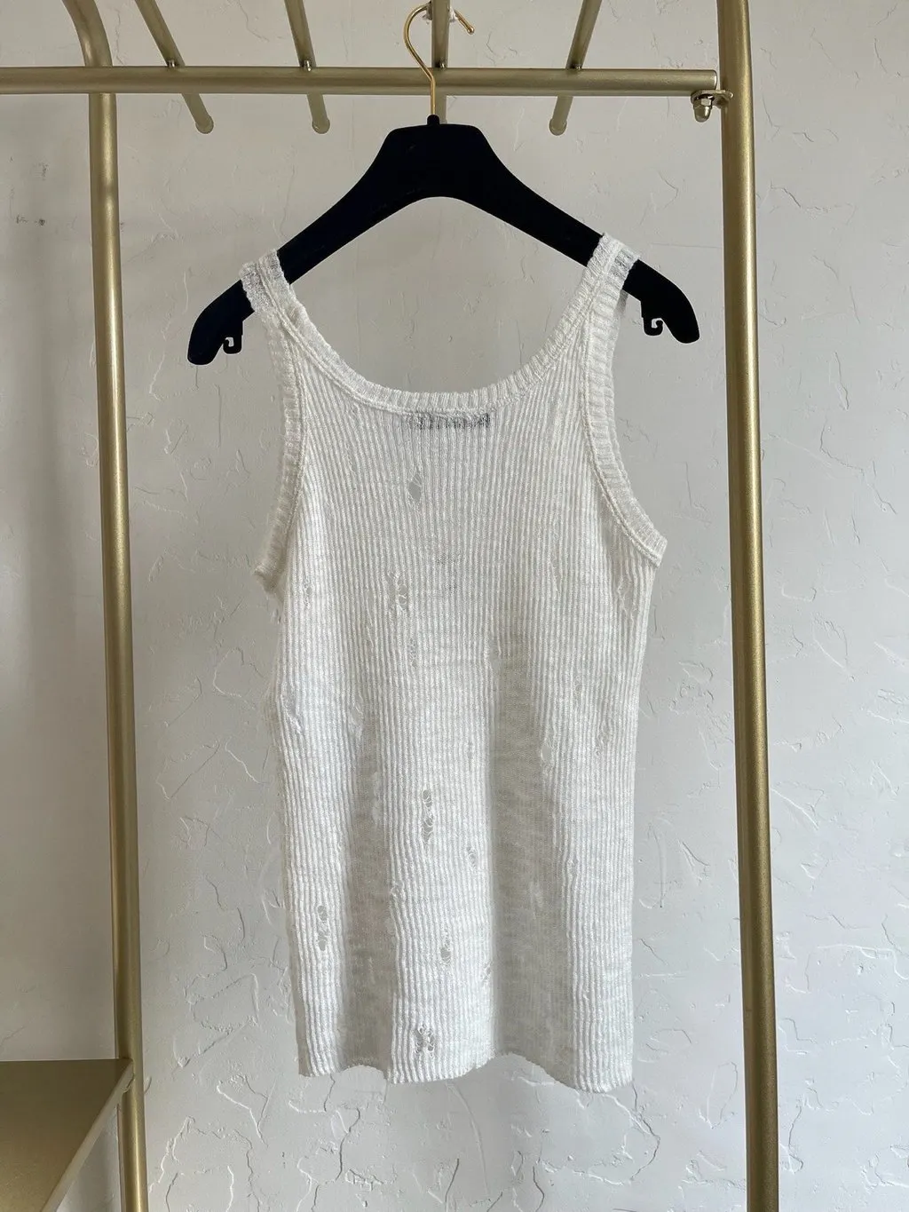 Dior White Cotton Top White Cotton Very good - Back View