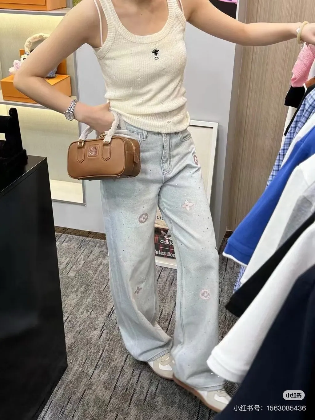 Dior White Cotton Top White Cotton Very good - Box View
